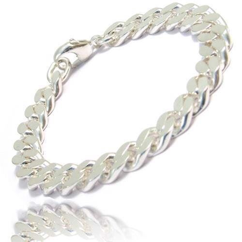 Panser Facet 925 Sterling Silver Bracelet and Necklace