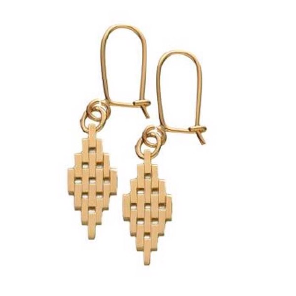 Brick studs and earrings in 14 ct, 3-9 rows