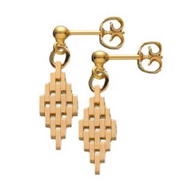Brick studs and earrings in 14 ct, 3-9 rows