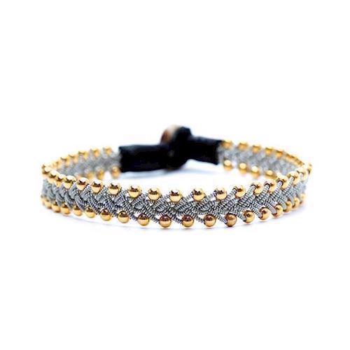 BeChristensen Maria Gold Plated Pearl Velvet Bracelet