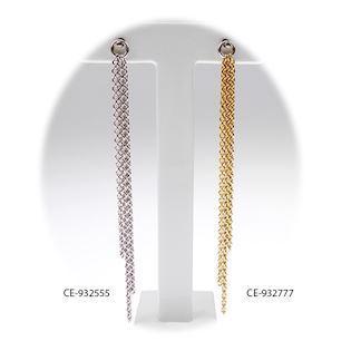 San - Link of joy Interchangeable 925 Sterling Silver Earrings gold plated, model CE-932777
