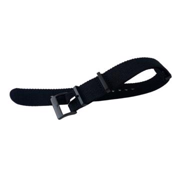 Black Canvas watchstrap - 24 mm