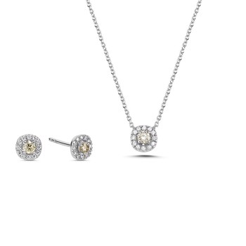 Nuran set , med totalt 0,48 ct  Champagne / Wesselton SI