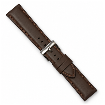 Brown Lam watchstrap - 20 mm