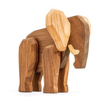 Fablewood Daddy Elephant - Gigantic. Funny. Powerful. - Wooden figure composed with magnets