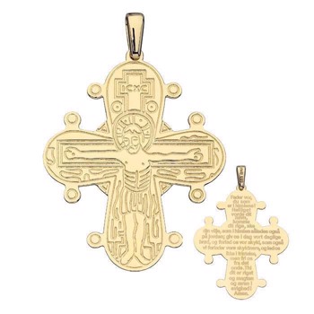 Dagmar Cross in silver & gold - 3 types - 4 metals - 6 sizes