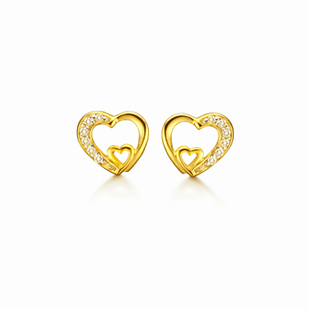 Sølvforgyldt ørestikker, från Støvring Design