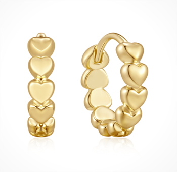 Silverförgyllda creoler, från Støvring Design