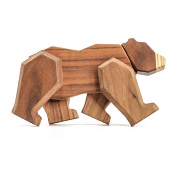 Fablewood The Bear - The Wise - wooden figure composed with magnets