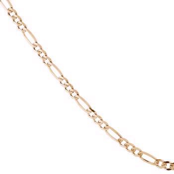 Figaro Bracelet & Necklace - 925 Sterling Silver Plated - Available in several widths and lengths