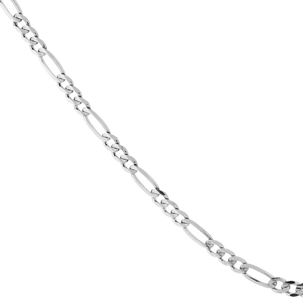 Figaro Bracelet & Necklace - Solid 925 Sterling Silver - Available in several widths and lengths