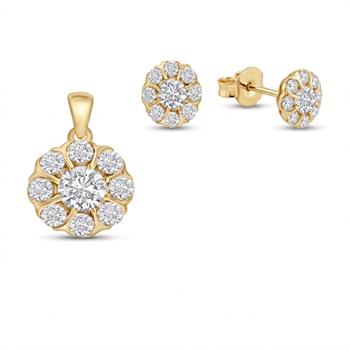 Houmann set , med totalt 0,505 ct GH/VS-SI