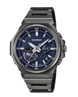 Casio G-Shock G-Steel GST-B1000 herrklocka i stål med blå urtavla