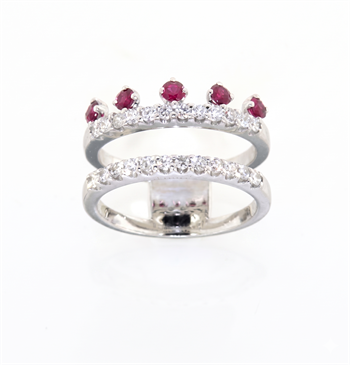 Moraglione Margherita Ringa, med 0,42 ct & 0,50 ct