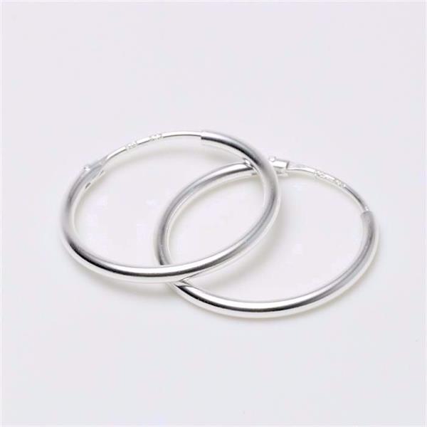 Creol silverörhängen 20 mm i 925 sterling silver