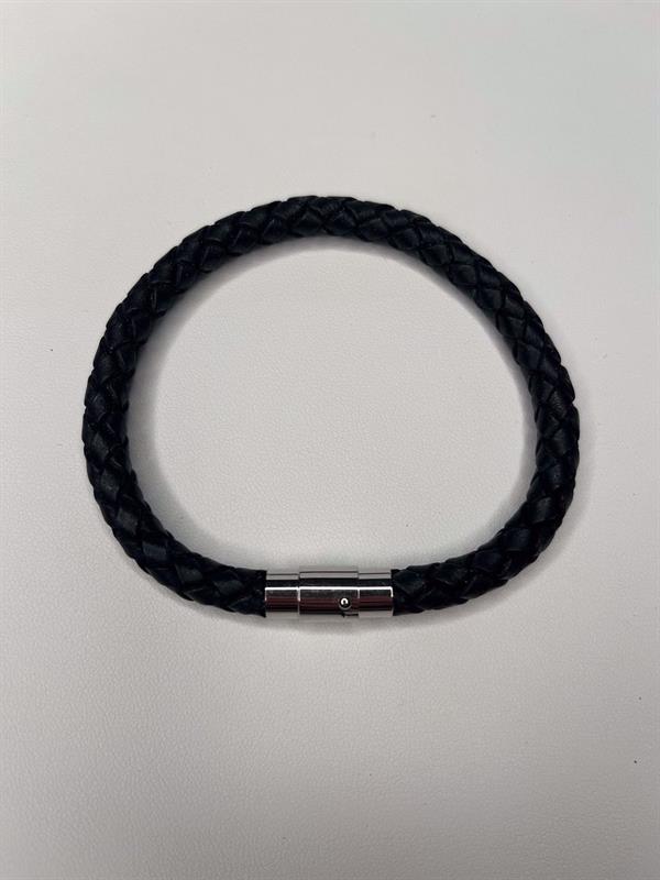 Nordahl Son of Noa herrarmband i läder och stål 21 cm