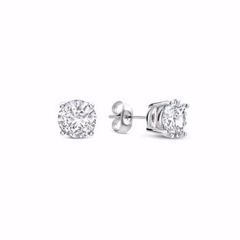 Frank1967 herrörhängen i stål med 5 mm zirkonia