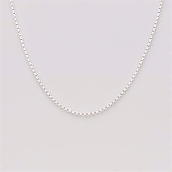 Guld & Sølv Design Venezia halsband i 925 silver 42 cm