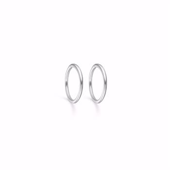 Silverörhänge - creol 11mm