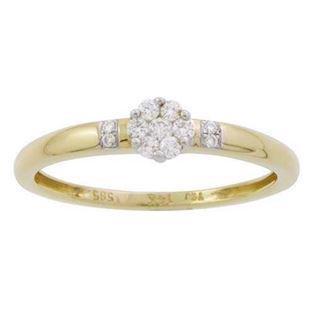 Houmann 14 ct gold Finger ring shiny, model E013057