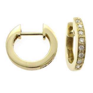 Houmann 14 carat gold earring shiny, model E040789