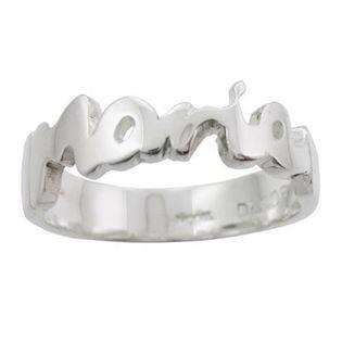 Houmann Name ring 14 carat white gold Finger ring three variants, model L010005