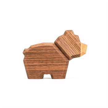 Fablewood Bear cub - Wooden figure composed with magnets