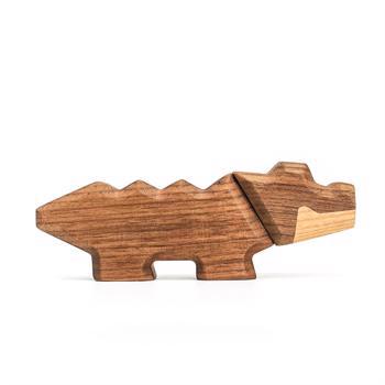 Fablewood Crocodile cub - Wooden figure composed with magnets
