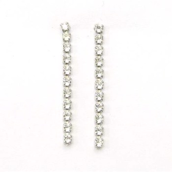 Silver studs with zirconia; L_G_107780-11