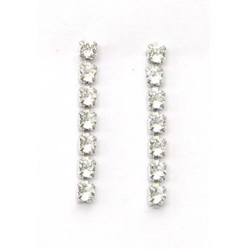 Silver studs with zirconia; L_G_107780-7