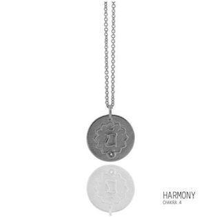 Mitos Namaste silver pendant rustic, Harmony*