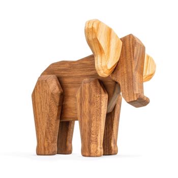 Fablewood Mother Elephant - Gentle. Mighty. Loving. - Wooden figure composed with magnets