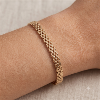 Brick 14 ct gold bracelet
