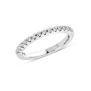 Alliance 14 carat white gold ring with 0.24 carat brilliant