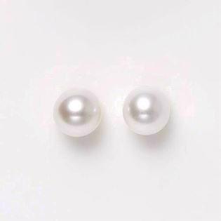 8 carat freshwater pearl stud earrings, 7-7,5 mm