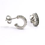 925 Sterling silver earrings with white zirkonia