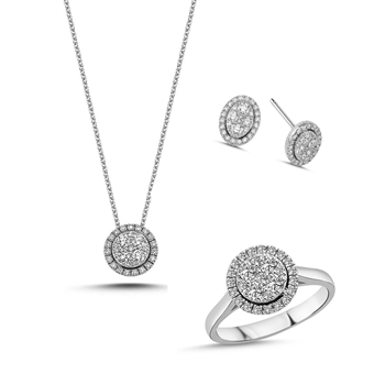 Nuran set , med totalt 1,12 ct Wesselton SI