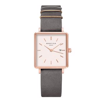 Rosefield The Boxy Collection pink gold-plated steel Miyota quartz lady jewelry