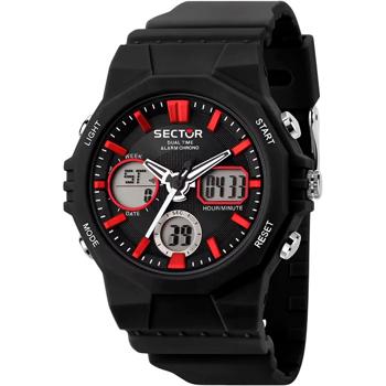 Model R3251238001 Sector Digital Quartz Herreur