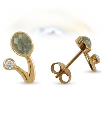 Verguld Örhänge - Blend of Blue från Rabinovich