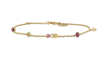 Guldpläterat armband - Tinted Heart