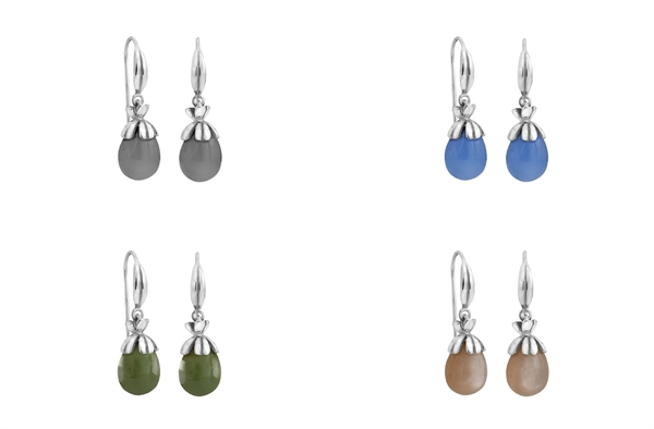 Silver örhängen - Crown Imperial