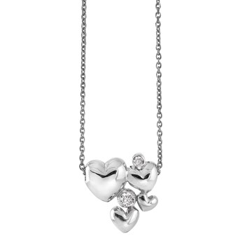 Rabinovich Heart Alliance 925 Sterling Silver Necklace Oxidised, model 63016170