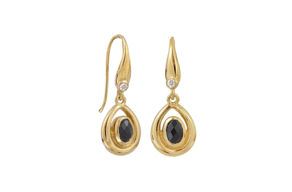 Forgyldt ørehænger  - Blushing