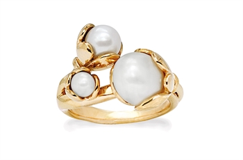 Guldpläterad ring - Höstblomning