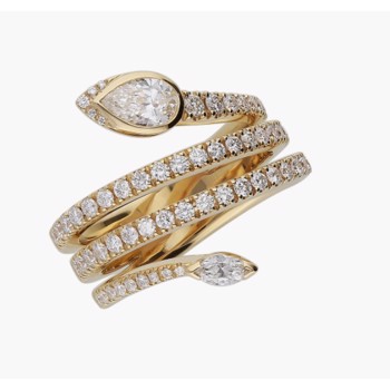 Köp Houmann Diamond Collection model HDC-A10037/W-Y her på din klockorn och smycken shop