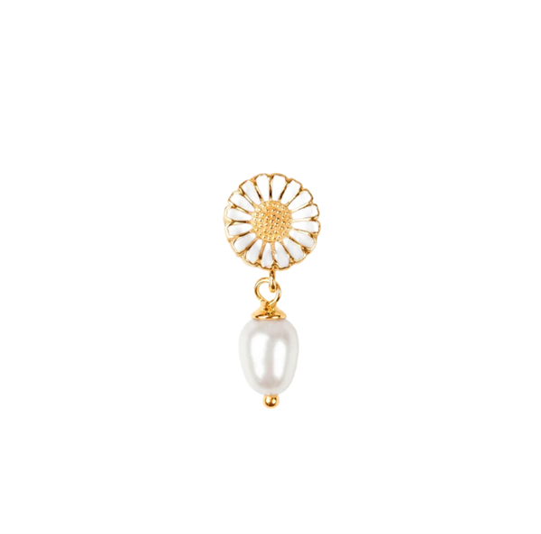 Christina Marguerite Pearl charm 4 mm i förgyllt silver