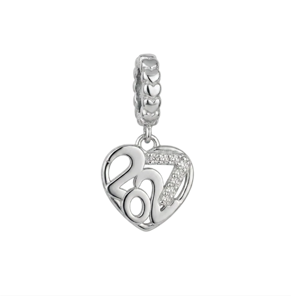 Christina Jewelry & Watches Year 2027 charm i silver 6 mm