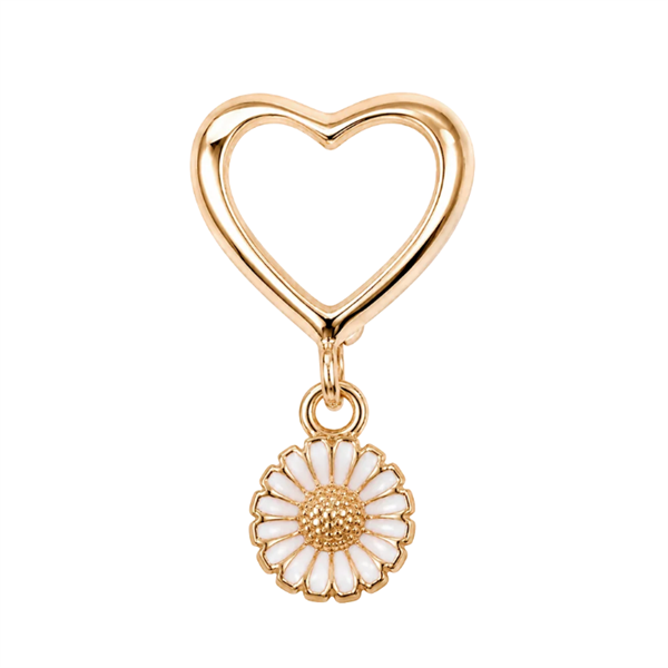 Christina Jewelry & Watches Marguerites With Love charm 6 mm förgylld