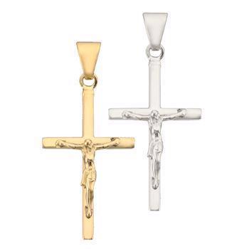 Chair cross with Jesus, silver or gold - Several sizes